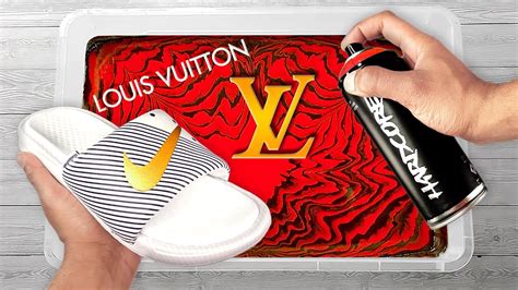 HYDRO Dipping NIKE x LOUIS VUITTON Slides !! 